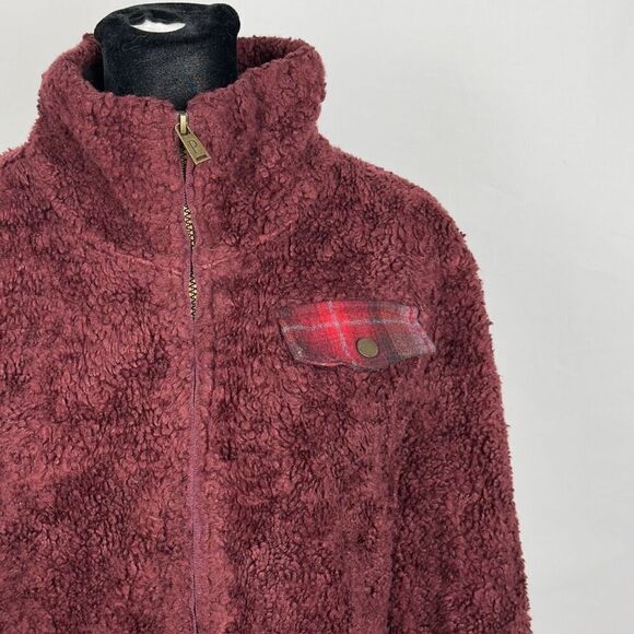 Pendleton Red Teddy Sherpa Full Zip Jacket - Women’s M - Picture 4 of 10